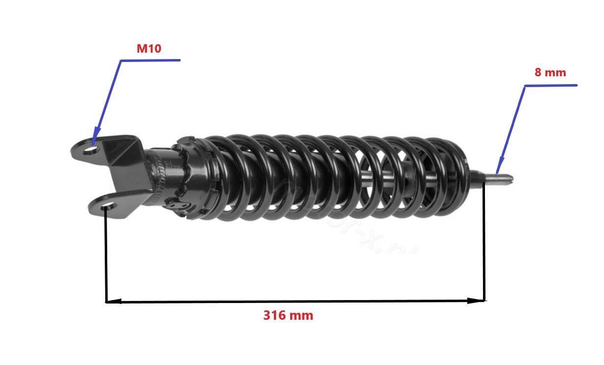 Amortyzator Tylny Piaggio/Gilera Amt000058 - zdjęcie 2