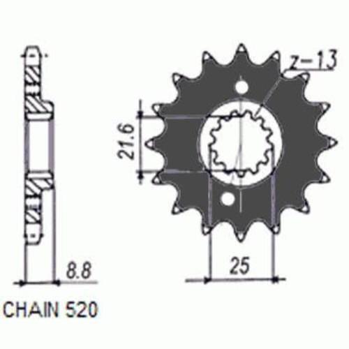 Zębatka Napędowa Sunstar Sunf356 14z 520