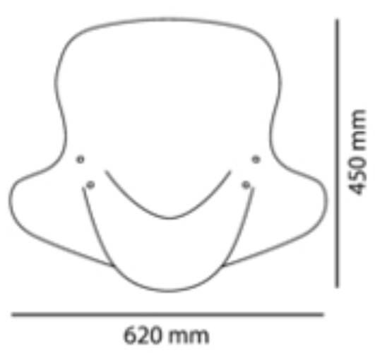 Szyba Czołowa Puig Touring Uniwersalna 620x450 - zdjęcie 3
