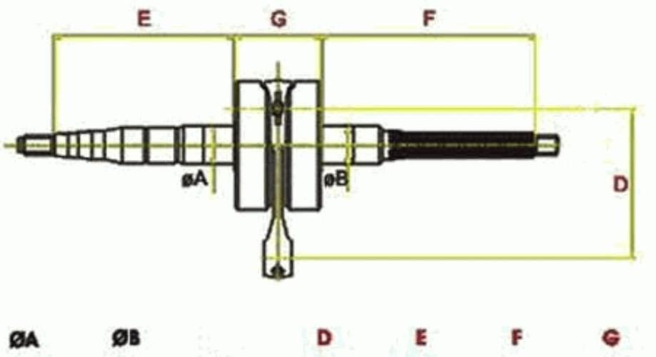 Wał Korbowy Rms Std Minarelli Leżące 10mm - zdjęcie 4