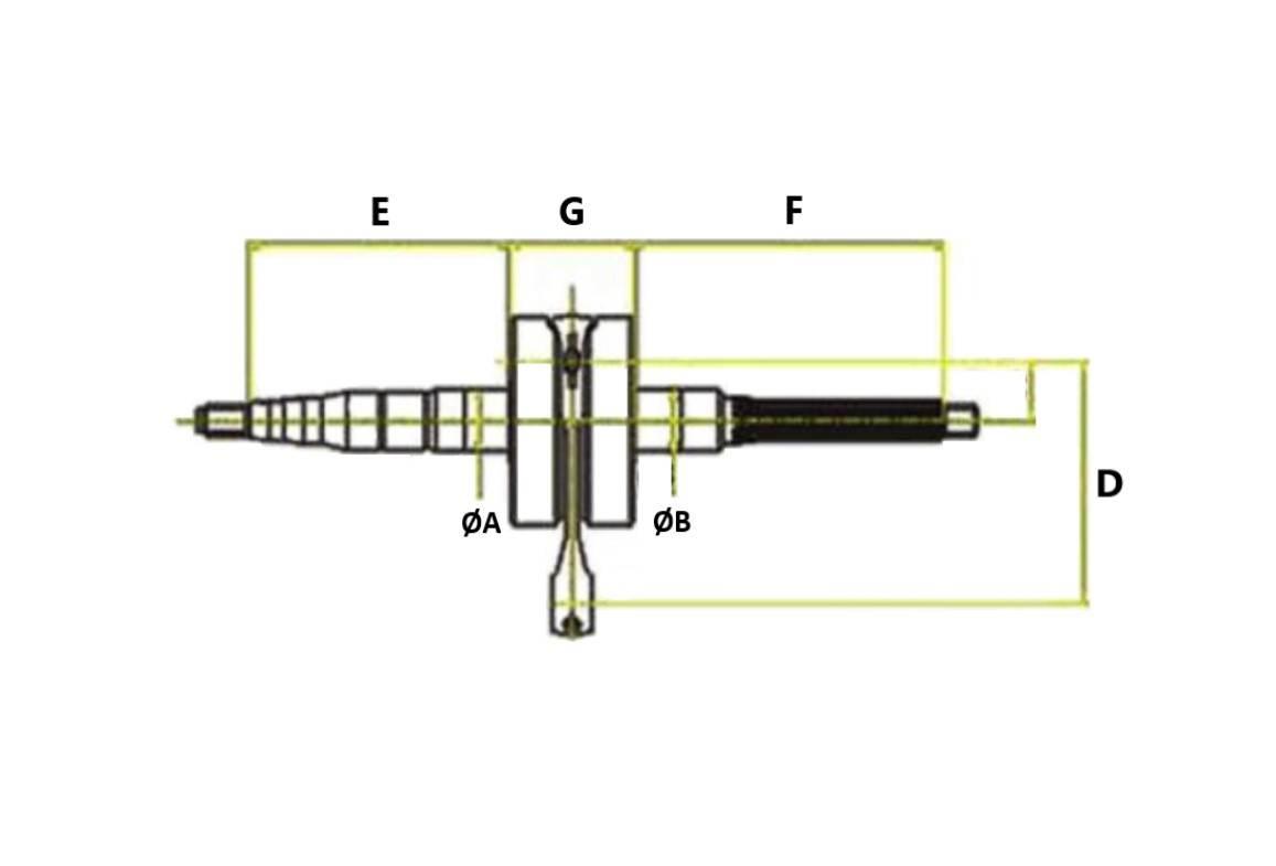 Wał Korbowy Rms 2t 50 Ccm Honda Sfx 50 Sj 50 Bali - zdjęcie 2