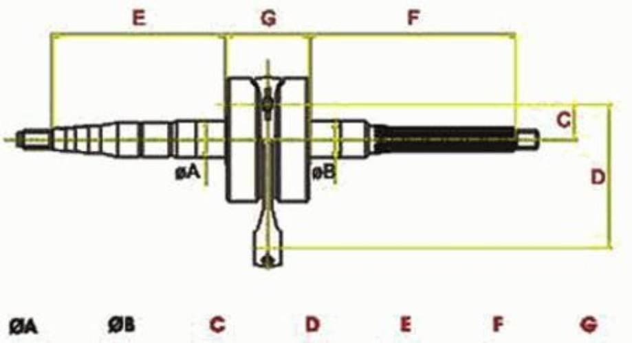 Wał Korbowy 16mm Gilera Piaggio 125-180cc 2t - zdjęcie 5
