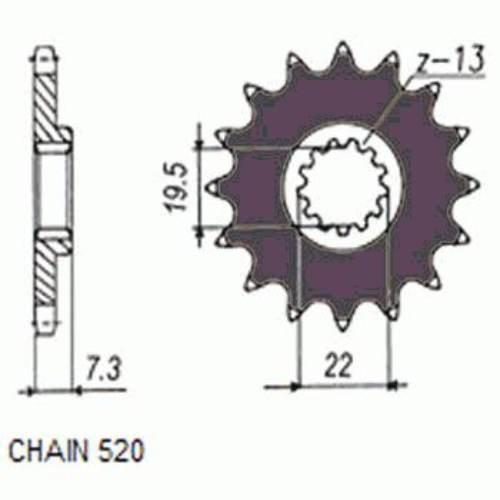 Zębatka Napędowa Sunstar Sunf324 14z 520