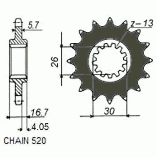 Zębatka Napędowa Sunstar Sunf393-16 | SUNF393-16