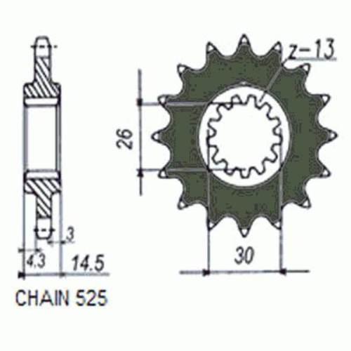 Zebatka Napedowa Sunstar Sunf410-17 Wycofana Z Produkcji