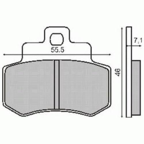 Klocki Hamulcowe Gd250 Tył | RMS 22 510 0510