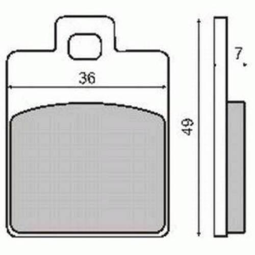 Klocki hamulcowe piaggio free et2/te4/lx