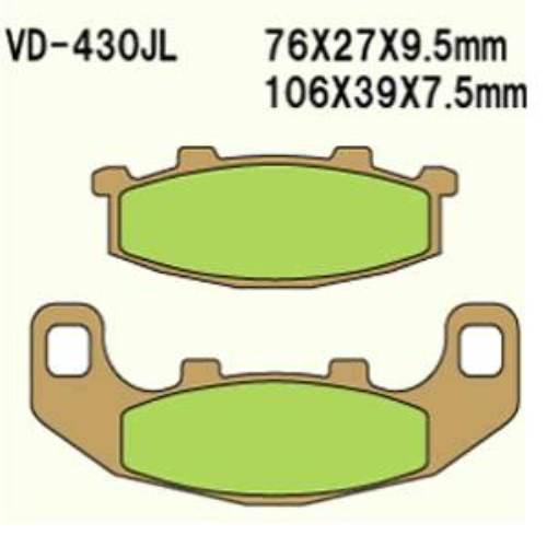 Klocki Hamulcowe Vesrah Vd-430jl | VD-430JL