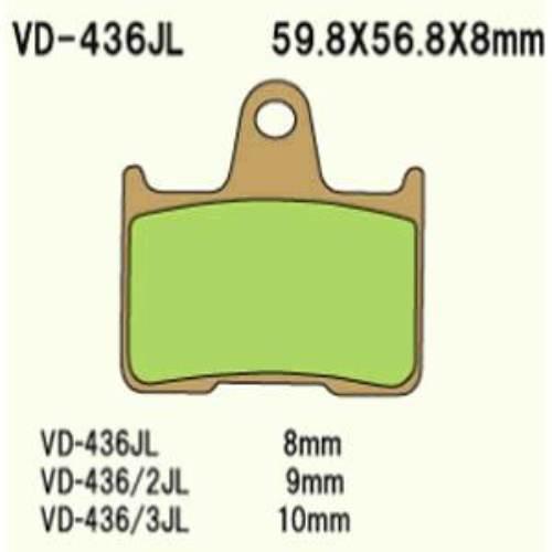Klocki Hamulcowe Vesrah Vd-436/2jl | VD-436/2JL