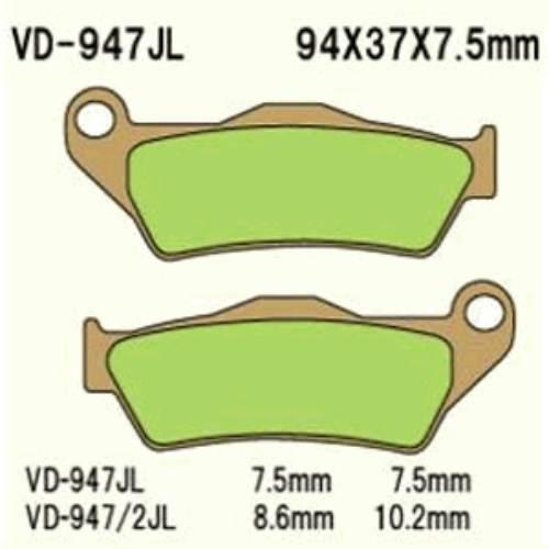 Klocki Hamulcowe Vesrah Vd-947/2jl | VD-947/2JL