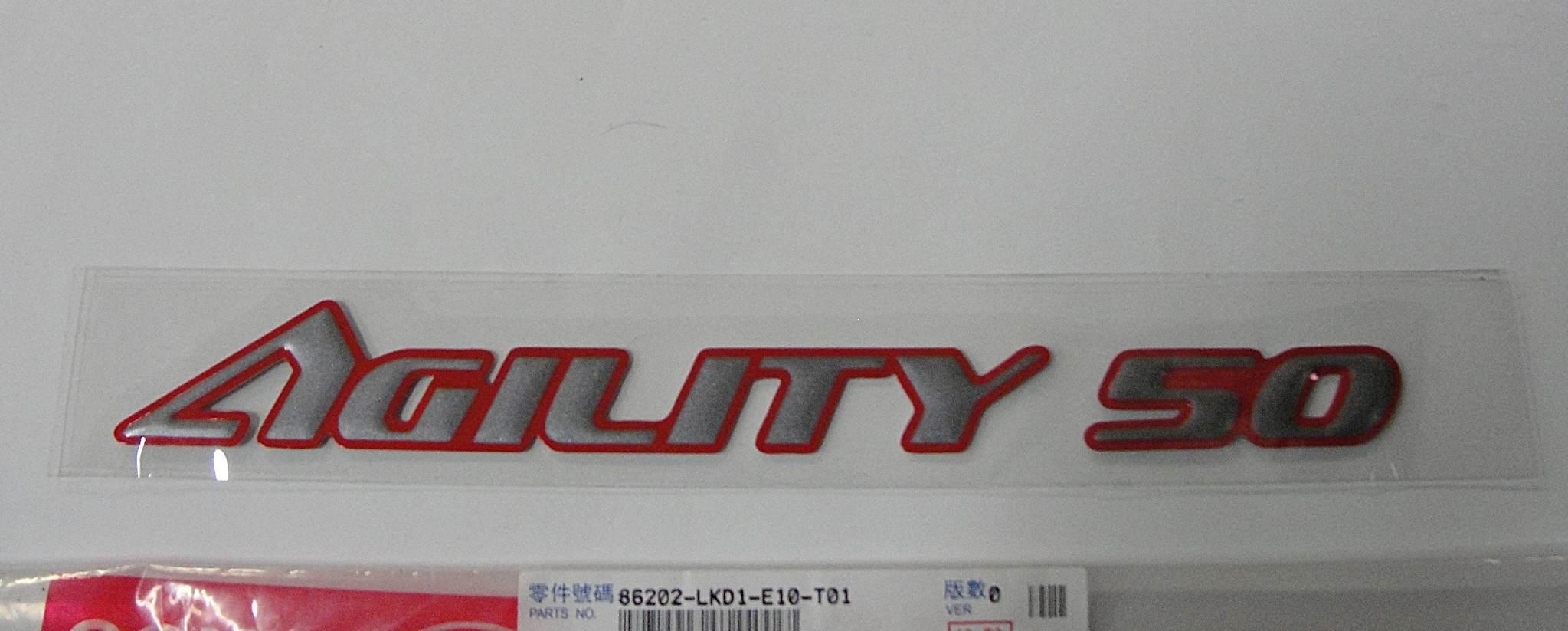 Naklejka "Agility 50" 86202-Lkd1-E10-T01
