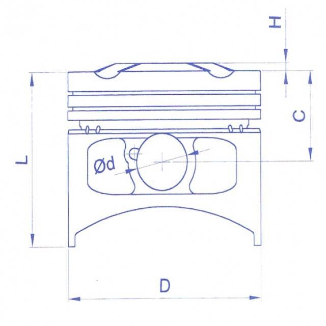 Tłok 52,50 13101-Kudu-C00 | 13101-KUDU-C00 - zdjęcie 2