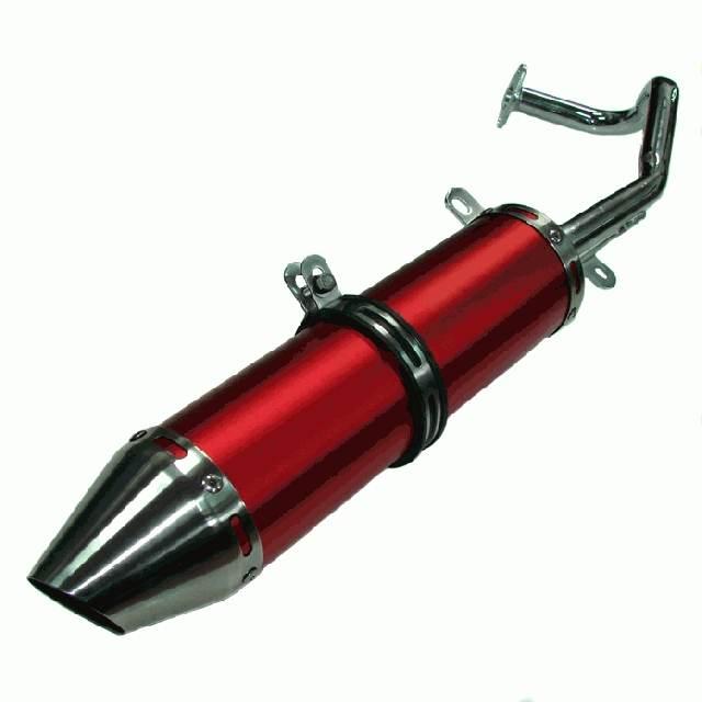 Tłumik Tuning Gy6 4t Tune-Ex Czerwony | PF 10 075 0007 - zdjęcie 2