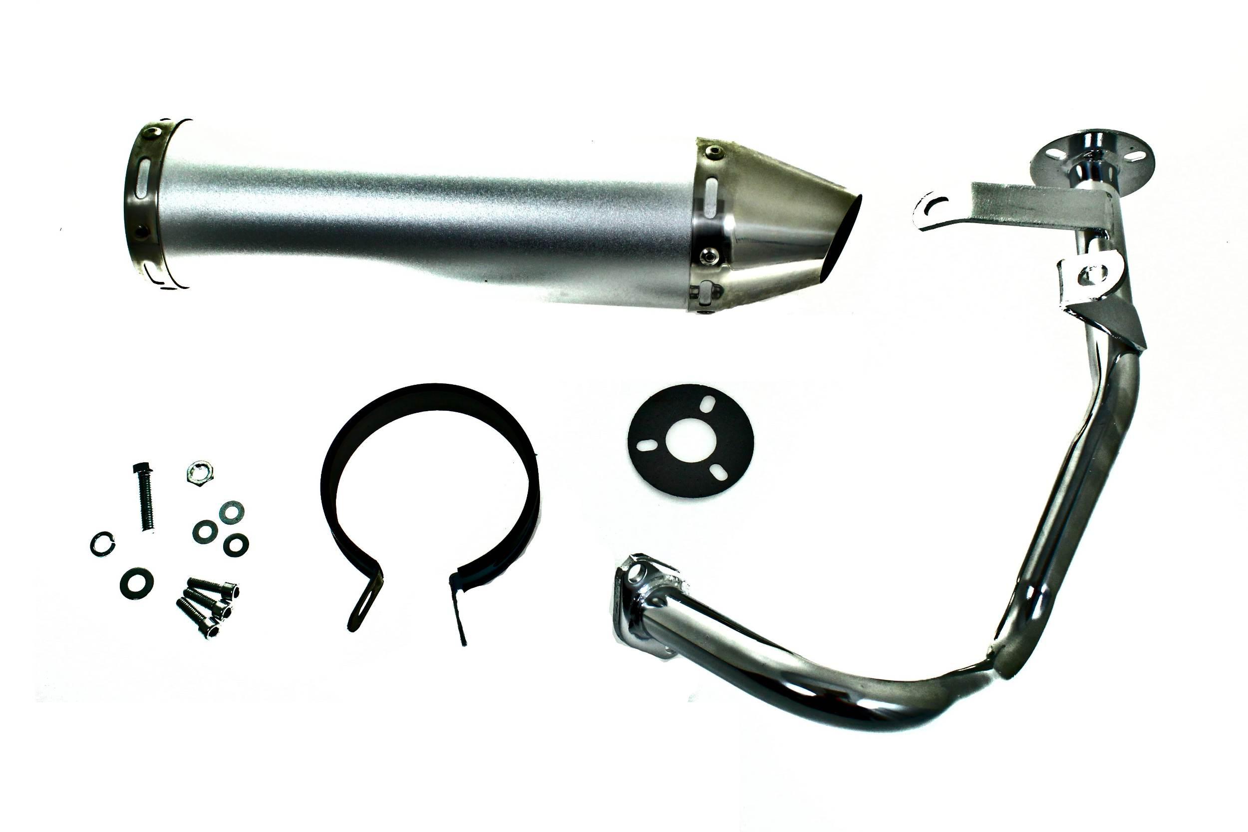 Tłumik Power Force Tuning Gy6 4t Tune-Ex Srebrny Tut000308 - zdjęcie 2