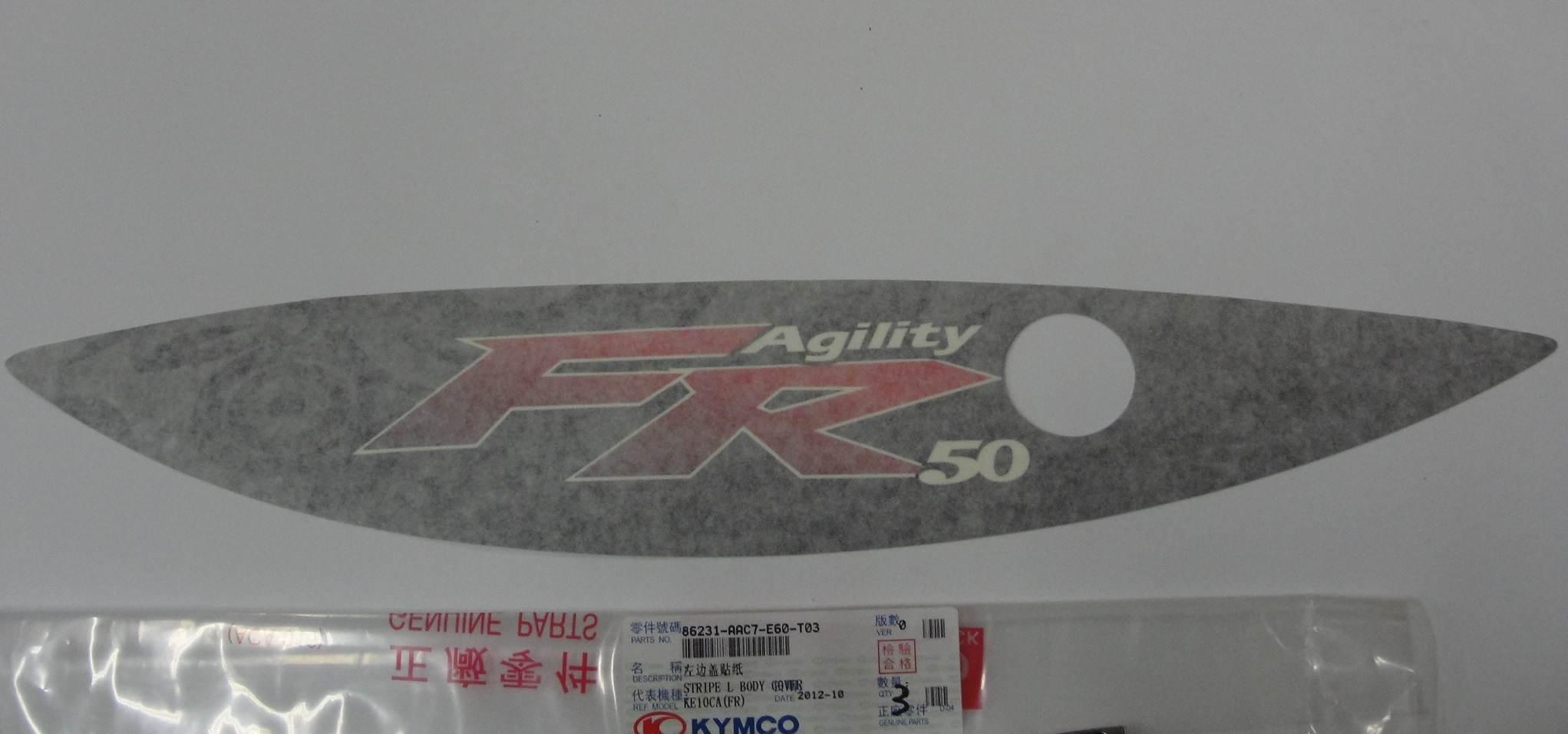 Naklejka Obudowy Lewa Ag Fr 50 2t T03 86231-Aac7-E