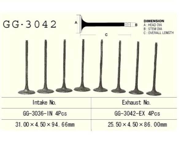 Zawór Wydechowy Silnika Gg-3042-Ex | GG-3042-EX - zdjęcie 3