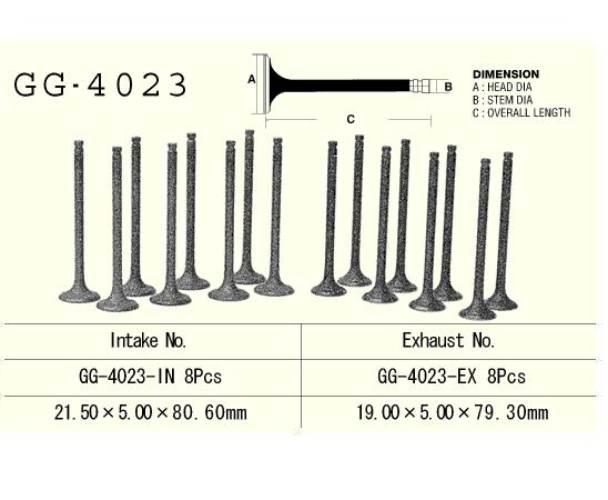 Zawór Wydechowy Silnika Gg-4023-Ex | GG-4023-EX - zdjęcie 3