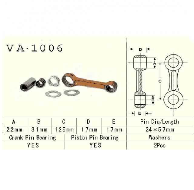 Vesrah Korbowód Honda Atc250r 81-84 | VA-1006