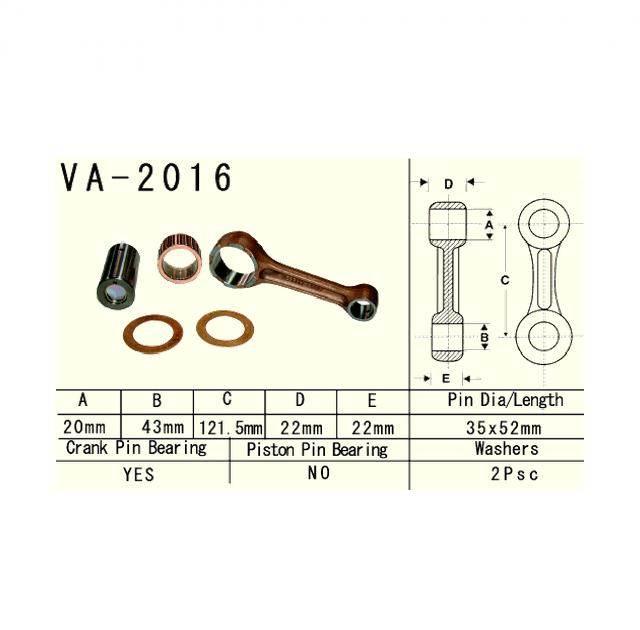 Vesrah Korbowód Yamaha Yfm400 Yfm450 | VA-2016