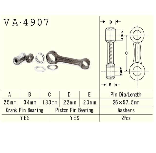 Vesrah Korbowód Kawasaki Jh900 Jt900 95-98