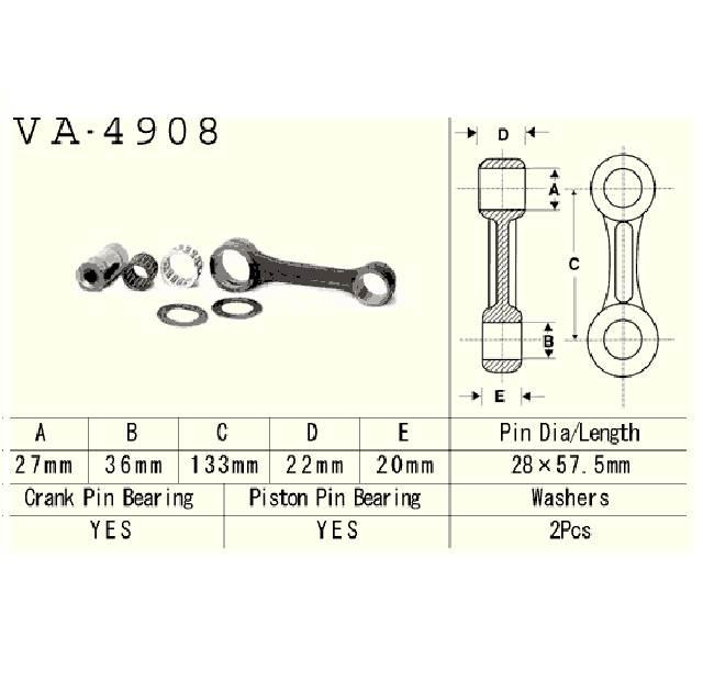 Vesrah Korbowód Kawasaki Jh750 Js750 Jt 750 95-98