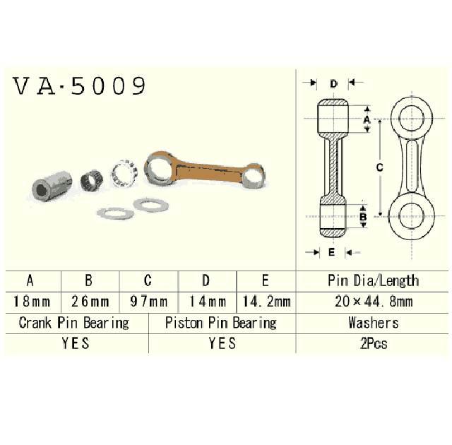 Vesrah Korbowód Honda Cr80r 86-02 Cr85r 03-07r