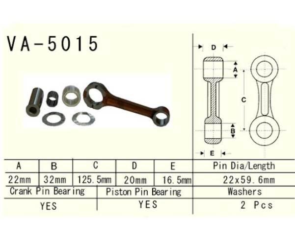 Vesrah Korbowód Honda Cr250r 02-07r. | VA-5015