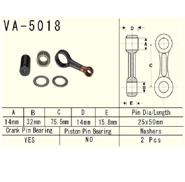 Vesrah Korbowód Honda Crf150r 06-17r | VA-5018