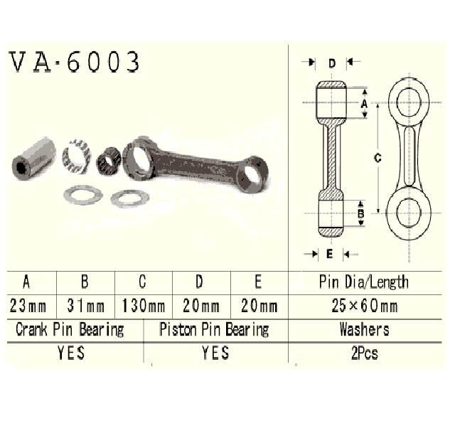 Vesrah Korbowód Yamaha Yz250 82-89r | VA-6003