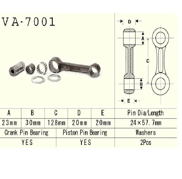 Vesrah Korbowód Suzuki Rmx250 89-00 Rm250 92-95r