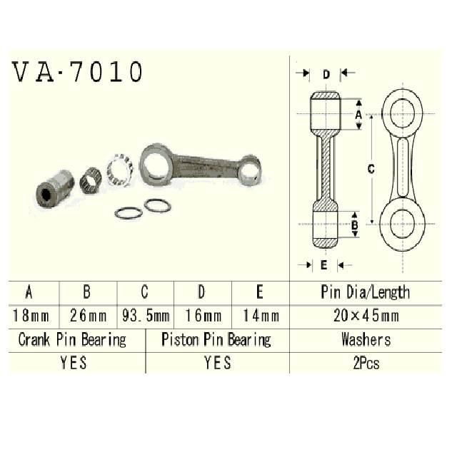 Vesrah Korbowód Suzuki Rm80 90-01r | VA-7010