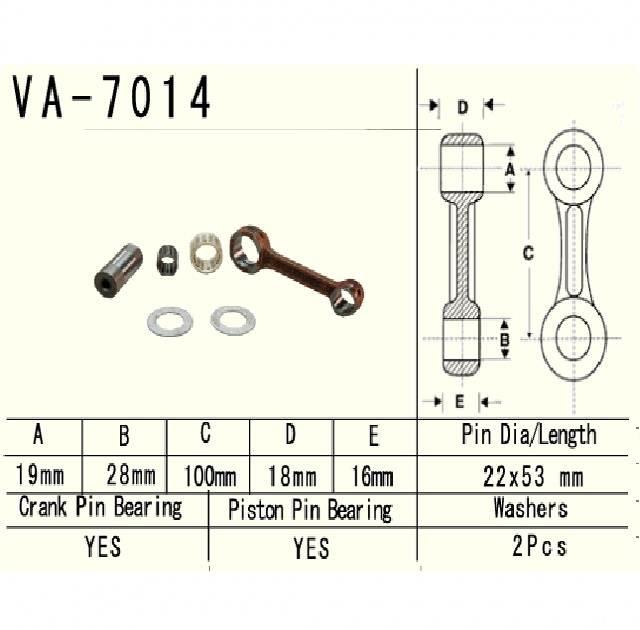 Vesrah Korbowód Suzuki Rm125 97-98r. | VA-7014
