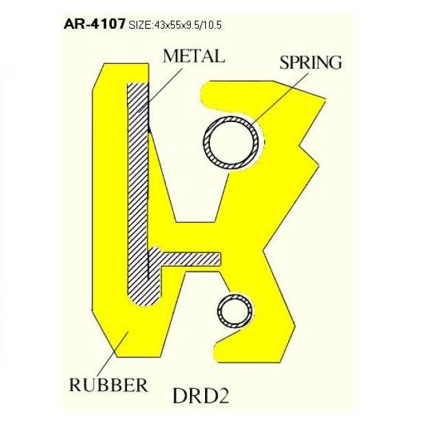 Uszczelniacz 43x55x9.5/10.5 Suzuki Kawasaki Yamaha - zdjęcie 2