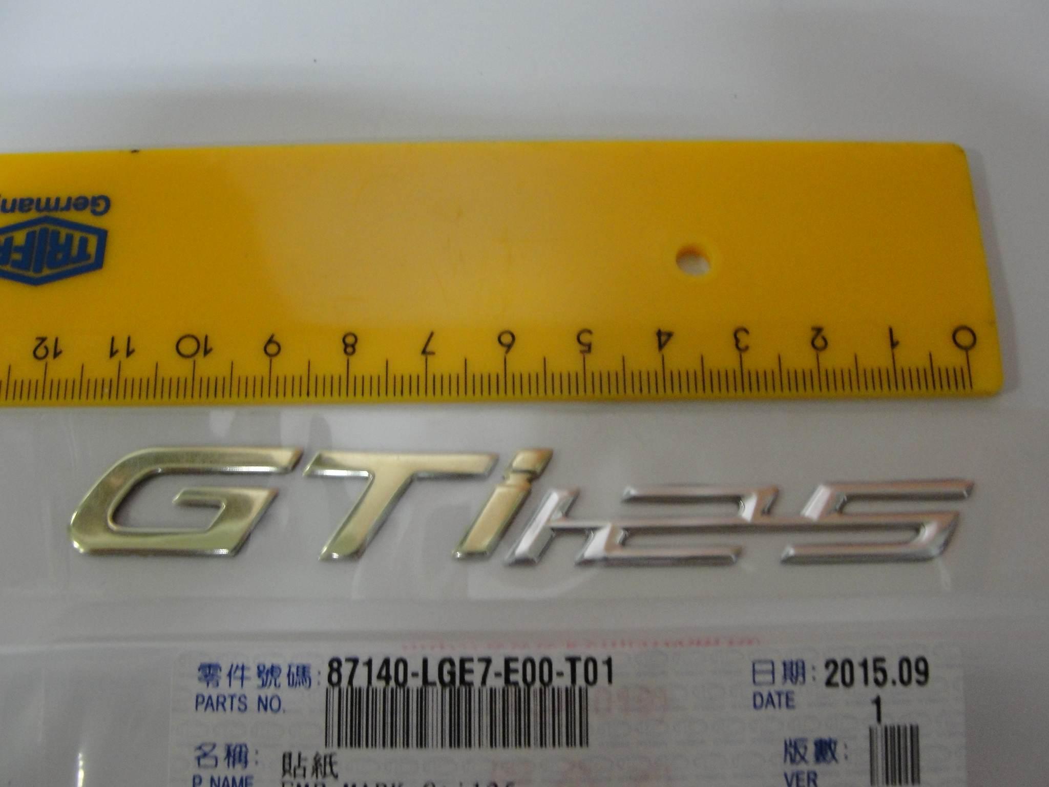 Naklejka Gti 125 87140-Lge7-E00-T01 | 87140-LGE7-E00-T01