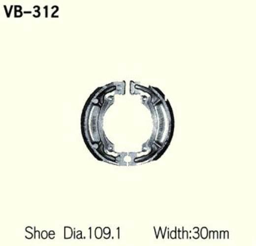Szczęki Hamulcowe Vesrah Vb-312 | VB-312