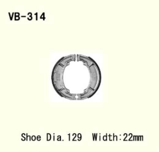 Szczęki Hamulcowe Vesrah Vb-314 | VB-314