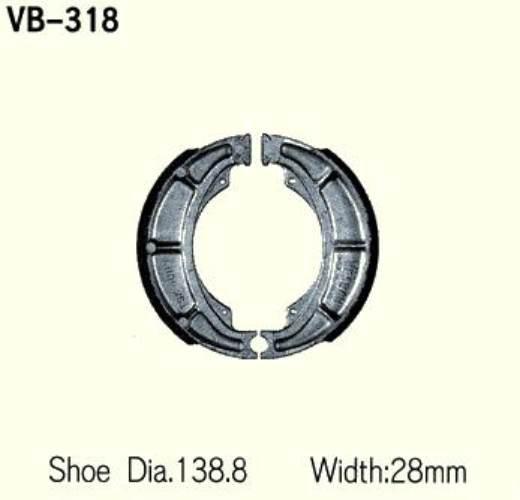 Szczęki Hamulcowe Vesrah Vb-318 | VB-318