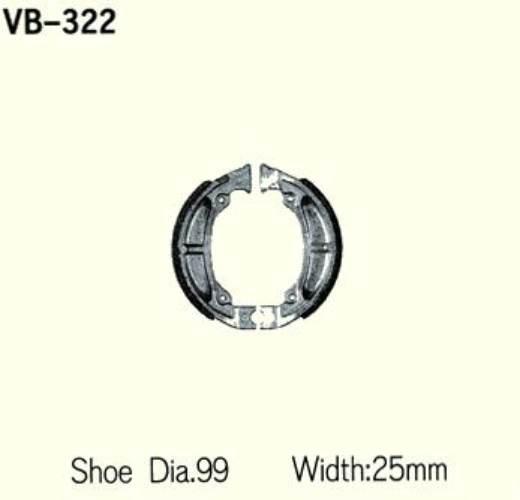 Szczęki Hamulcowe Vesrah Vb-322 | VB-322