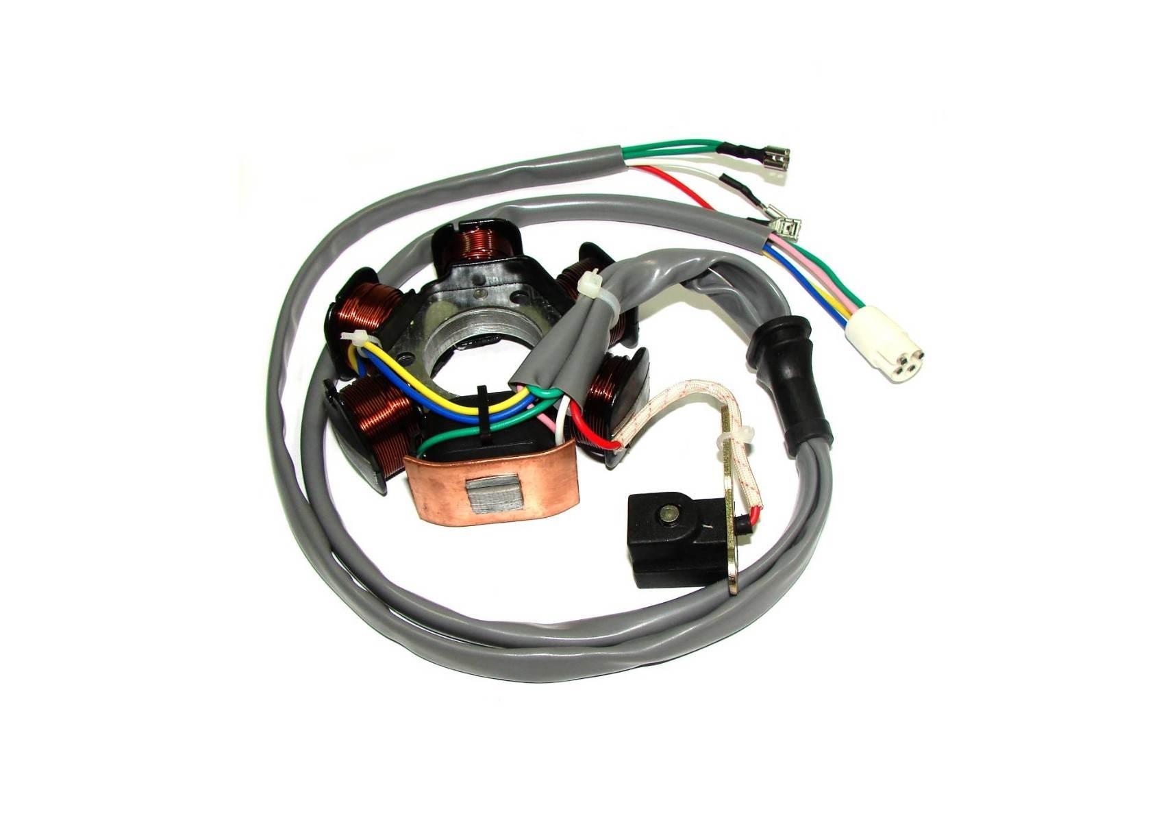 Stojan Alternatora Power Force Piaggio 50 2t Okrągła Wtyczka Starsze Modele Alt000258a