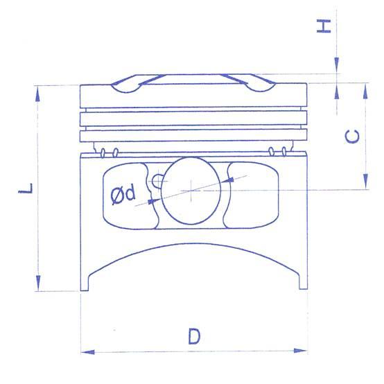 Tłok Kompletny Power Force See Suzuki Burgman 400 83,50 99-06 Sdan400/0,5 - zdjęcie 2