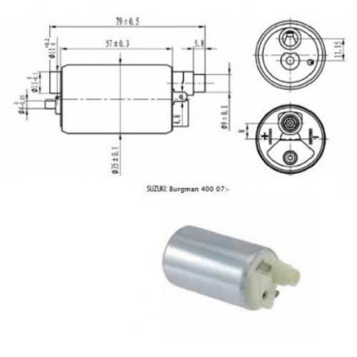 Pompa Paliwa Burgman 400 | RMS 12 166 0070 - zdjęcie 2