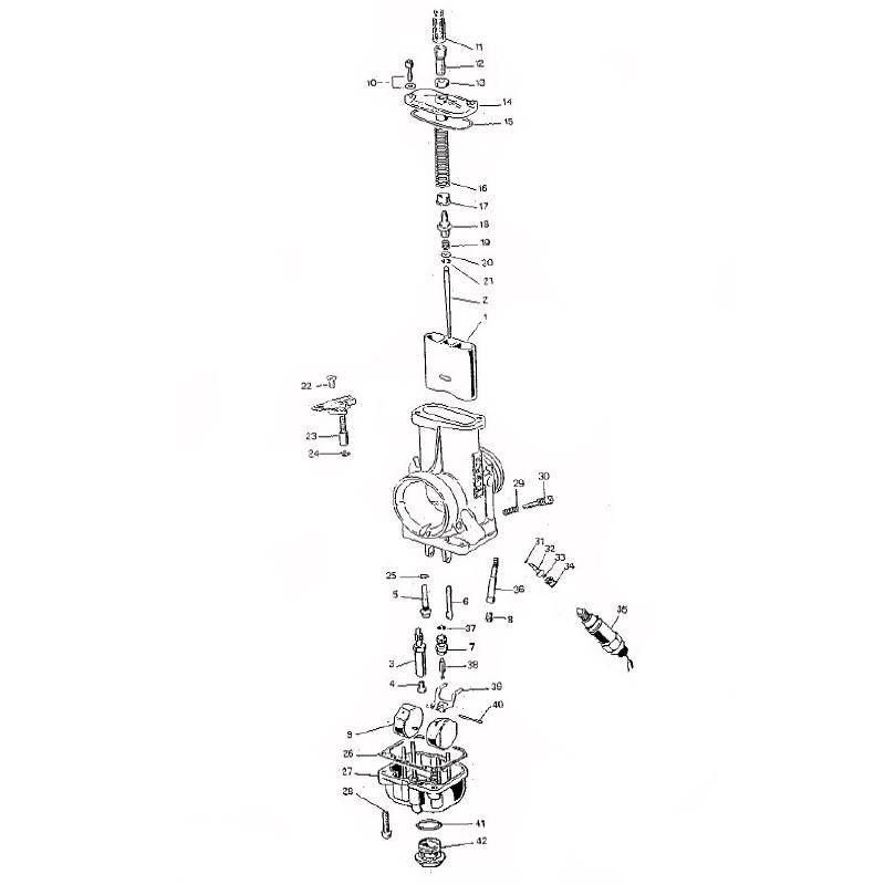 Zaworek Iglicowy Gaźnika Dellorto Vhsd Vhsg - zdjęcie 3