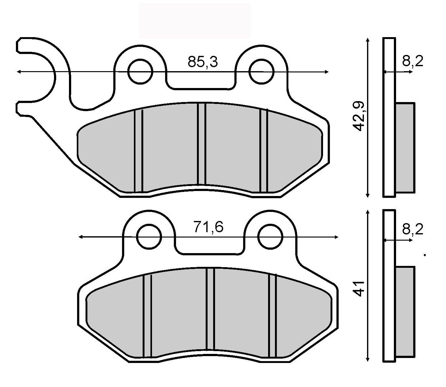 Klocki Hamulcowe Sym/Peugeot Tweet Rms 225102750