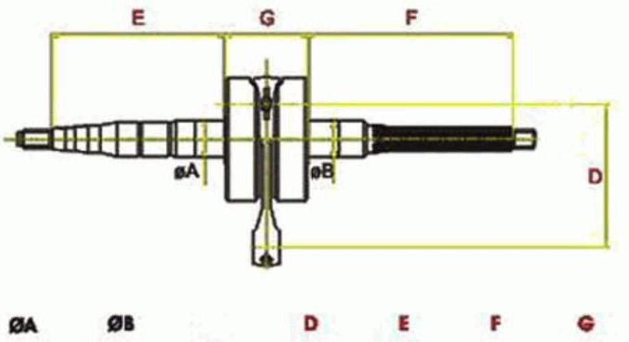 Wał Korbowy Yamaha X-Max 125 X-City 13mm - zdjęcie 3