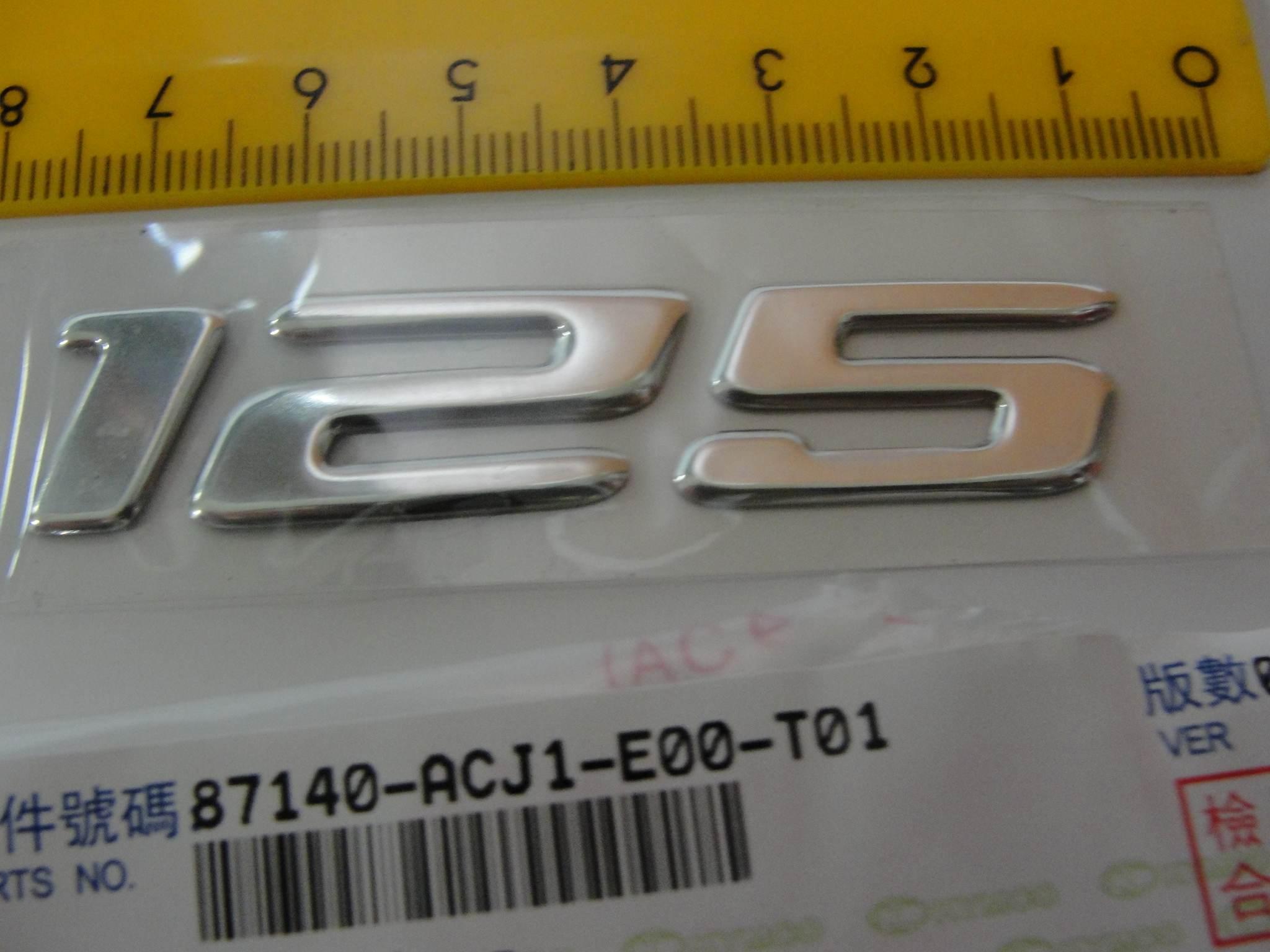 Naklejka 125 87140-Acj1-E00-T01 | 87140-ACJ1-E00-T01