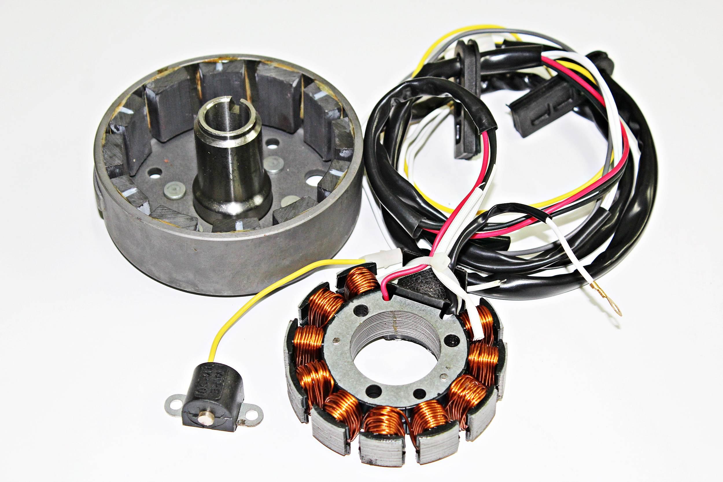 Stojan Iskrownik Alternatora Jawa 350-12v 11 Cewek - zdjęcie 2