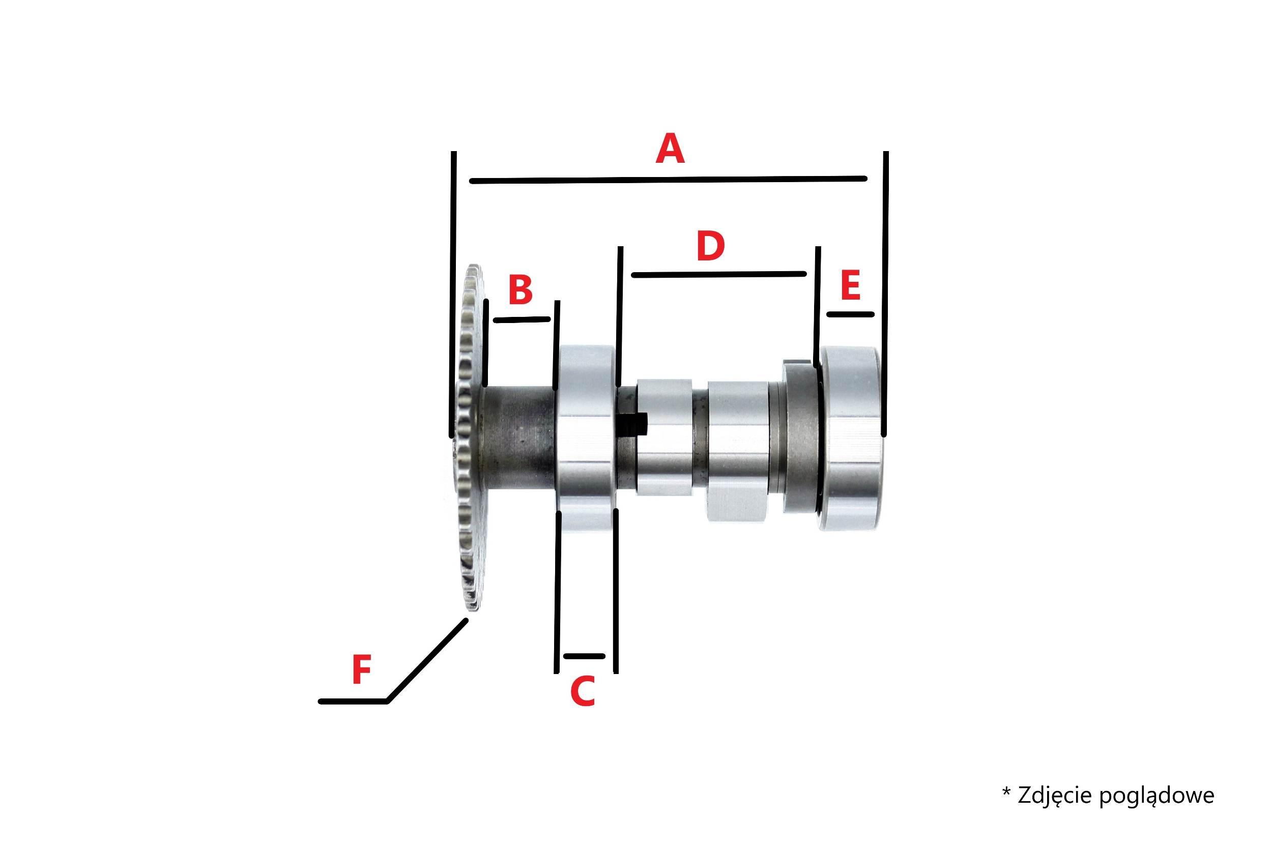 Wałek Rozrządu 125ccm 4t Rks Rkv Tx 125 Gs E4 Keeway - zdjęcie 2