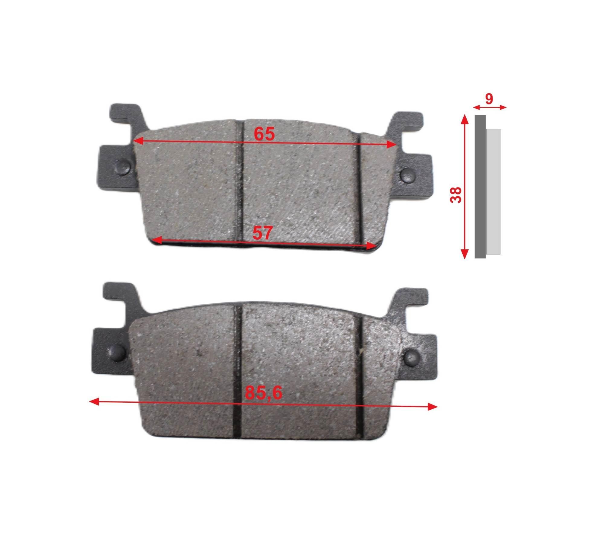 Klocki hamulcowe kymco ak550 43105-lgc6-305 - zdjęcie 3