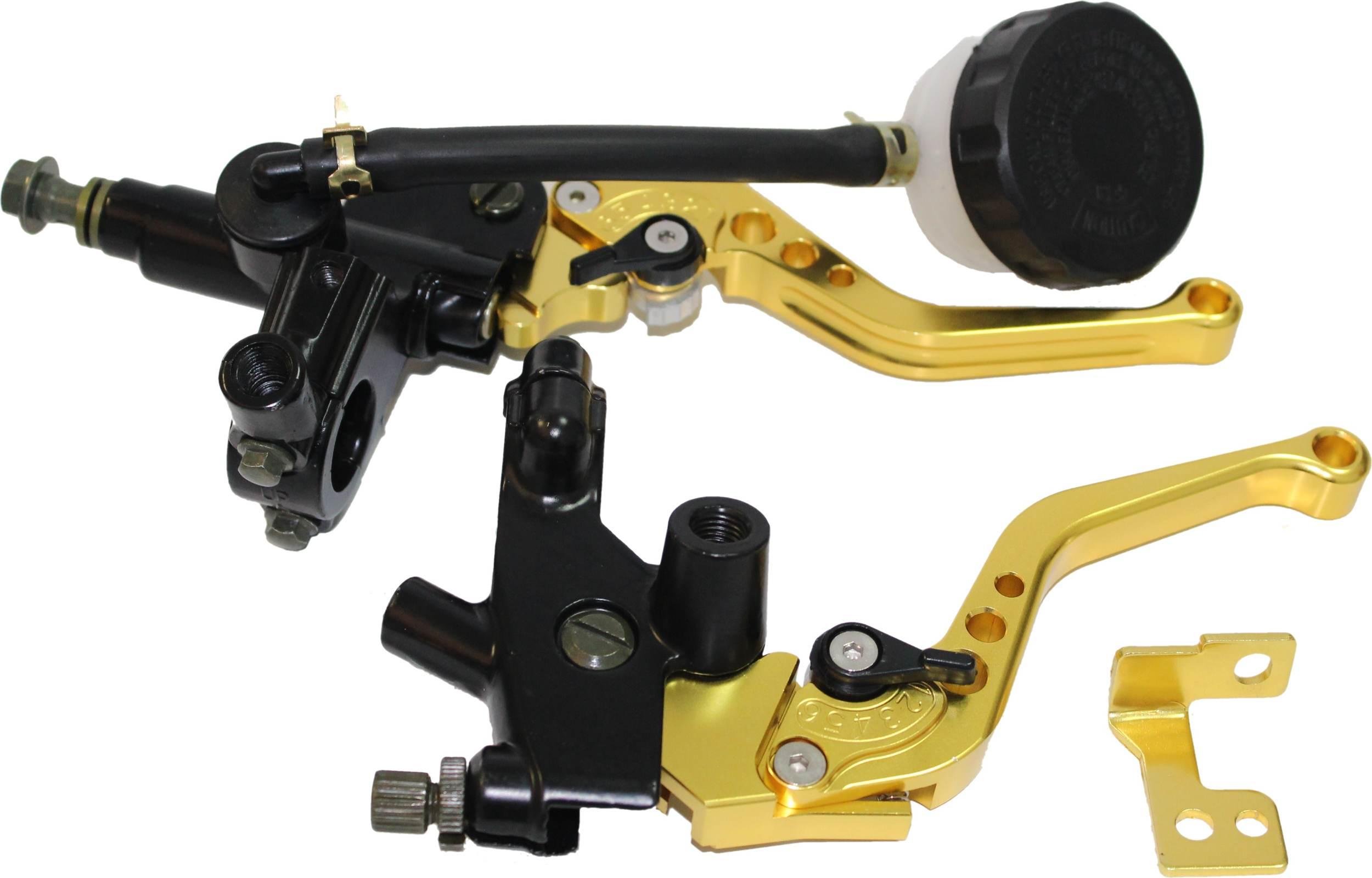 Dźwignie Sprzęgła I Hamulca Z Pompą Hamulcową Power Force Kolor Złoty Dht000089