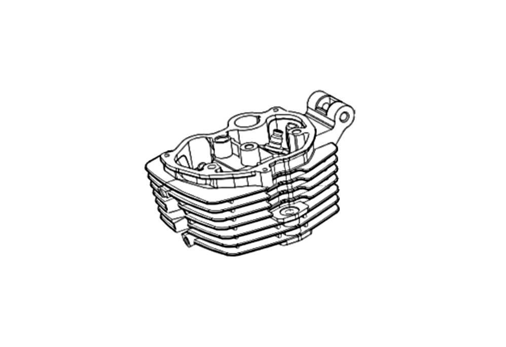 Głowica Cylindra 125ccm 4t A/C Klight 125 E4 Superlight125 E4 Keeway